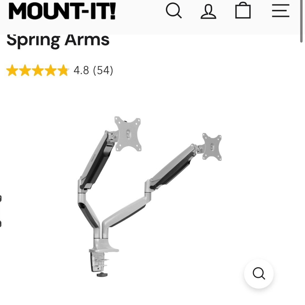 Mount it! Dual monitor desk mount. Perfect for WFH